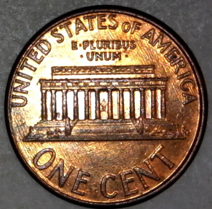 2003-P-Lincoln-Memorial-Cent-With-Nice-Column-Bar-DDR!-To-The-Right